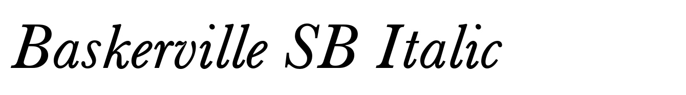 Baskerville SB Italic